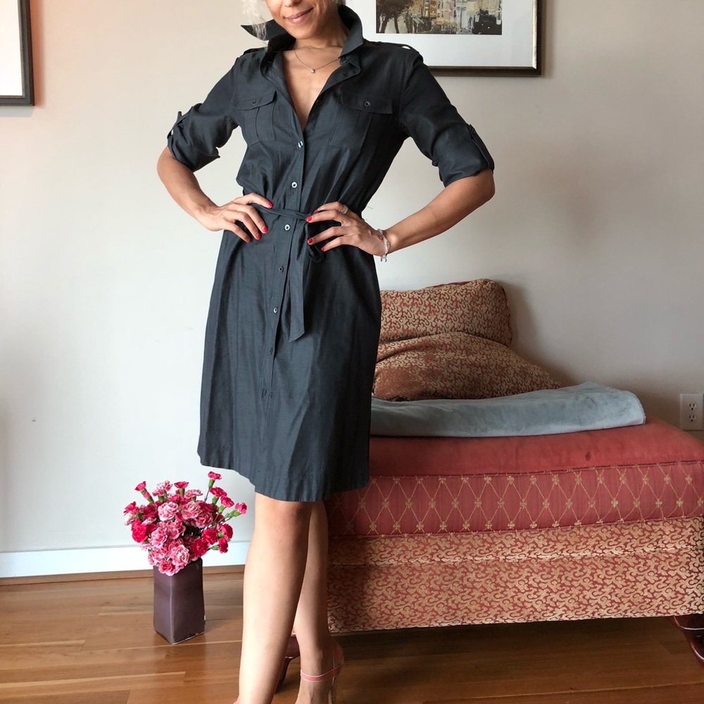 Denim designer dress size 2